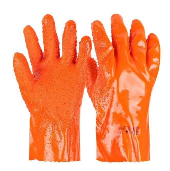 

East Asia 807 Plastic-Coated Non-Slip Gloves: Acid, Alkali, Oil, and Wear Resistant for Aquaculture and Oil Industry Protection.