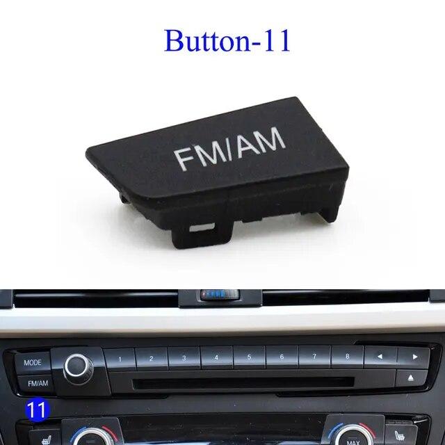 Dashboard Console Air Conditioning AC Vent CD Player Control Cap AC Button Key Replacement For BMW F20 F21 F22 F30 F35 F34 F36
