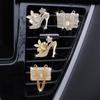 Trendy Alloy Car Air Freshener Random Fragrance Decorative Aromatherapy Accessories