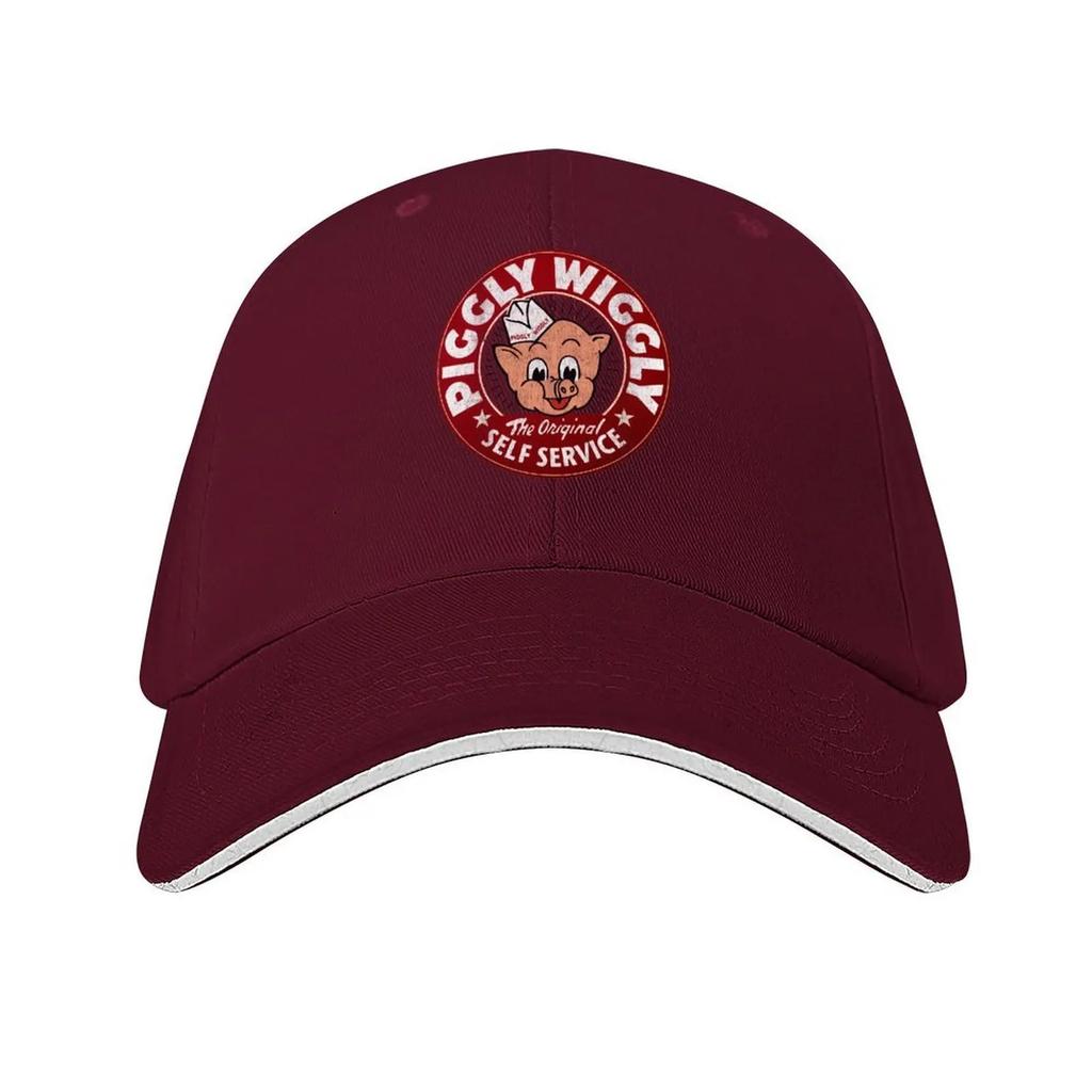 Piggly Wiggly Self Service Worn Baseball Cap Custom Caps Luxury Caps Tea Hat Hats for Men Caps For Women Mens