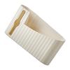 Garbage Bag Dispenser Wall Mounted Plastic Trash Bag Holder for Kitchen Bathroom Cream Color