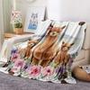 1PC Animals and textures Print FlAannel Blanket, High quality Comfortable for All Seasons, Home Decor, Warmth and Comfort
