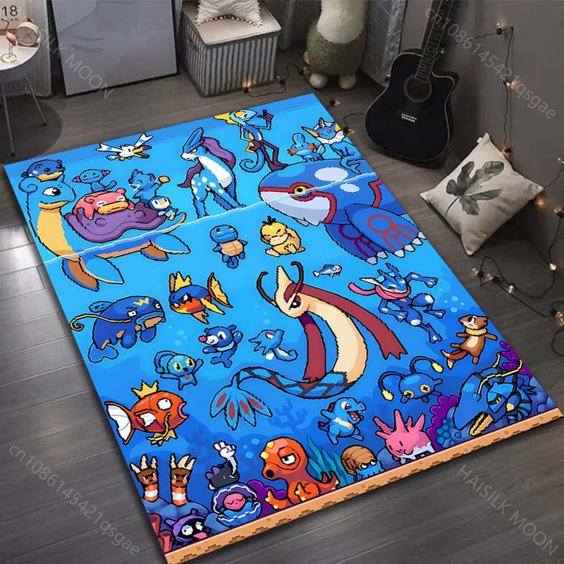 

Multiple Sizes Pokemon Game Print Carpet for Living Room Bedroom Kid s Room Home Decor Non-slip Mat Area Rug Luxury Gift 40cm x 60cm