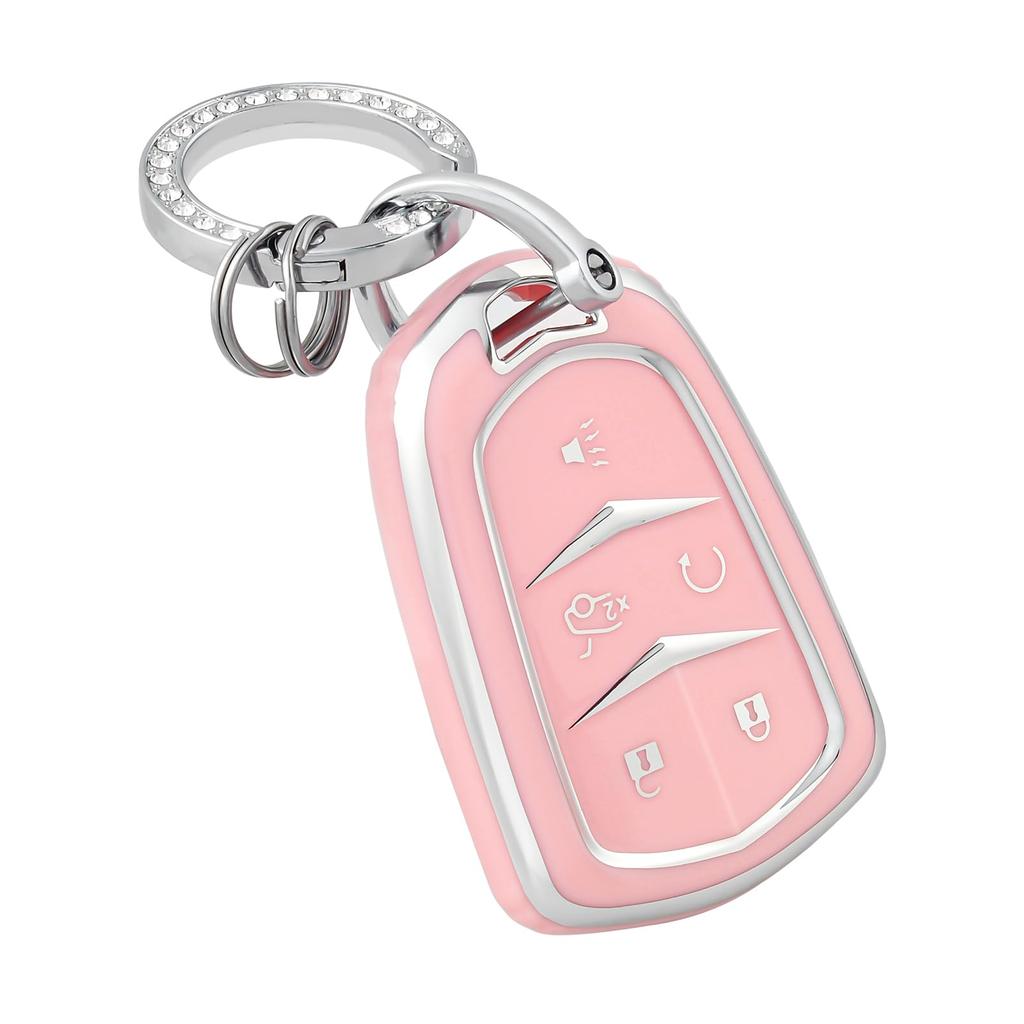 Premium Soft TPU Key Fob Cover Case Shell for Cadillac Escalade CTS XTS ATS STS XT4 XT5 CT6 SRX Smart Key Holder Car Accessori