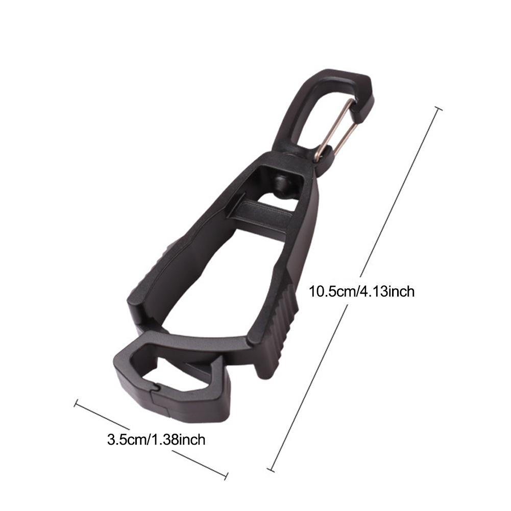 Multi-purpose Tactical Gloves Clip Hanger Anti-drop Hook Work Gloves Holder Water Bottle Keys Safety Clamp Camping Tools 4