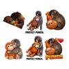 Schutz Punch The Monkey Aufkleber Auto Laptop Sticker Niedlicher Affe hält Plüschtier Vinyl Aufkleber Einfach anzubringen/zu entfernen Lustige Kinderzimmer Dekoration