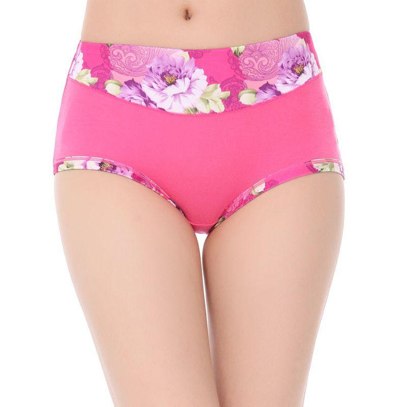 Women Sexy Underwear Modal Panties Floral Underpant Elegant Boyshort Briefs For Comfort