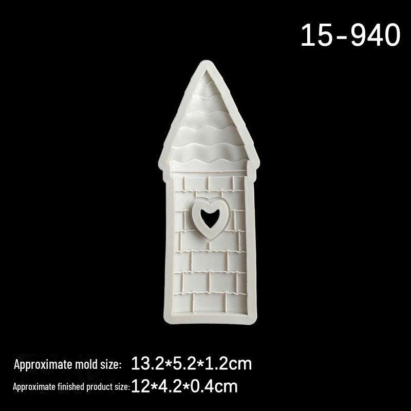 Cartoon Castle Silicone Mold for Fondant & Chocolate Cake Decoration