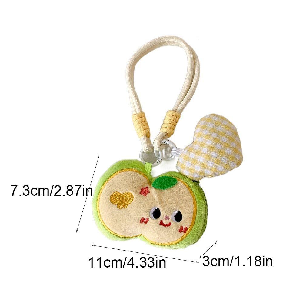 Soft Plush Coin Purse Keyring Cartoon Bag Pendant Creative Plush Doll Keychain  Hanging Accessory