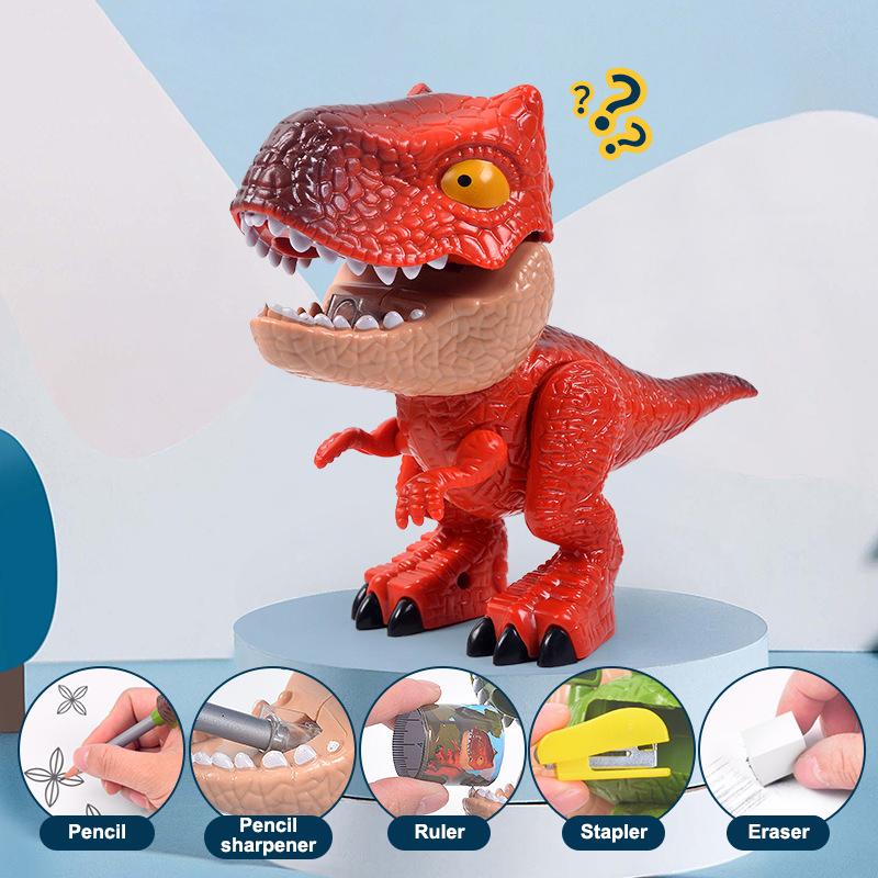 

Selling Creative Stationery 5-In-1 Set, Detachable Simulation Dinosaur Model Toy, Boys And Girls Learning Supplies