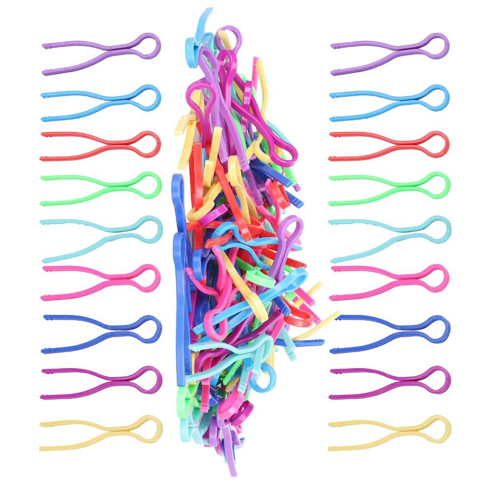 120pcs Plastic Clip Bobbin Thread Holders Colorful Bobbin Clips Sewing Machine Accessories