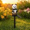 Solar Animal Stake Light, Resin Owl Panda Frog Garden Lights, Waterproof Outdoor Landscape Lamp, Fairy Yard Lawn Pathway Patio Decor