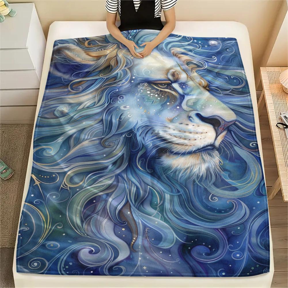 

1 шт. Фланелева ковдра з мультяшним принтом, Висока якість, Зручна для всіх сезонів, Декор для дому, Тепло та затишок, Ідеальний подарунок на Різдво, День народження 80cm x 120cm