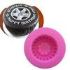 Round Tire Shape Silicone Mold Fondant Cake Decorating Tools 3D Car Wheels Chocolate Molds LS