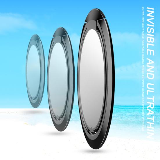 Ultra-thin Rotatable Portable Support Stand Car Mobile Phone Bracket with Ring