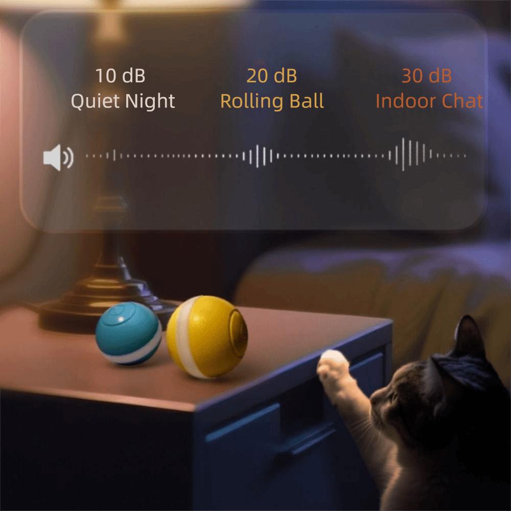 Automatic Rolling Electric Smart Ball USB Pet Toy Silent Cat Teaser  Cat