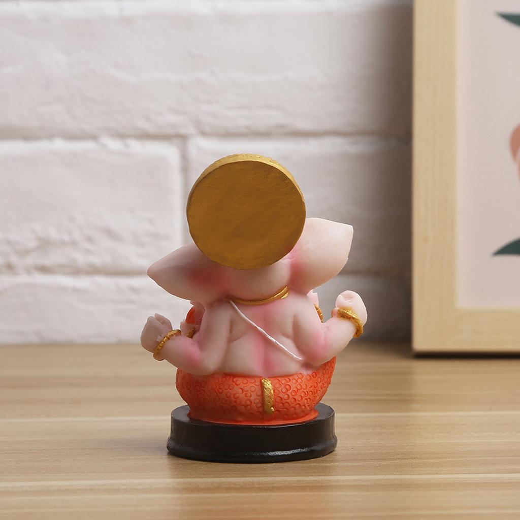 Hinduistický sloní bůh soška Malá soška Ganesha Náboženská figurka Náboženská socha pro chrámový obchod Stolní dekorace do kanceláře