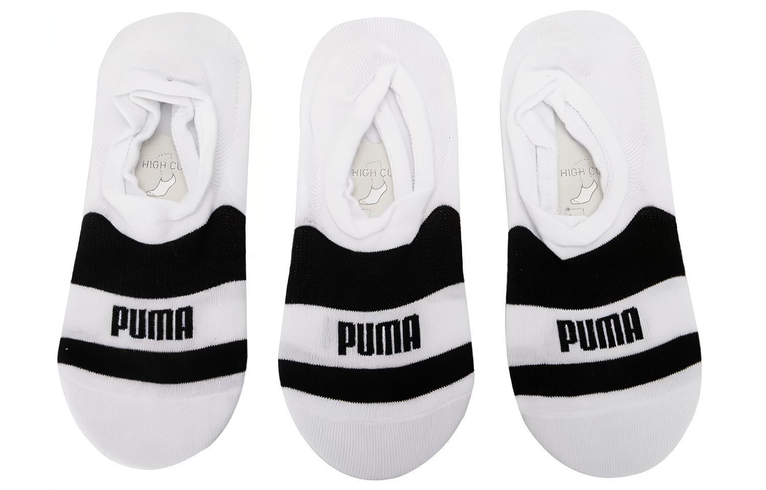 Носки PUMA Низкие Унисекс 3 пары Белые 935382-02 35/38