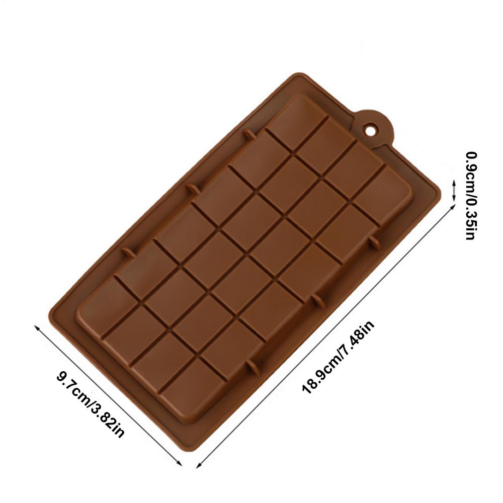 

Chocolate Bar Molds Silicone Bars Break Apart Wax Melt Mould Easy Release Rectangle Durable for Protein and Energy Handmade Gift кофейный