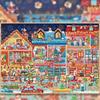 New Kawaii Christmas New Year Series 3D Cartoon Miniature Scene Stickers Creative Collage DIY Scrapbook Stacking Stickers