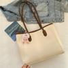 Borsa shopper da donna e ragazza, borsa tote in pelle PU di lusso, grande capacità, borsa a mano, borsa a tracolla di qualità