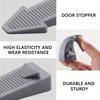 Heavy-Duty Plastic Door Stoppers for Bottom of Door On Floor - Stackable Adjustable Wedge Stabilizers, Polished Finish, Prevents Drafts & Energy Loss