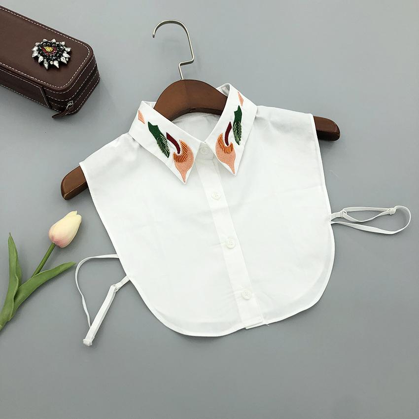 Lapel Shirt Fake Collar Woman Detachable Blouse Tops False Collar for Sweater Bottoming Fashion Blouse Half Shirt False Collar