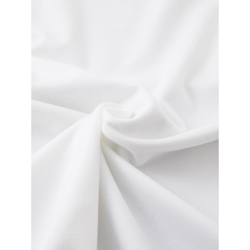 Women's Casual y Short-Sleeve T-Shirt - Breathable 100% Polyester, Relaxed Fit Round Neck, Front Letter Print, Machine Washable