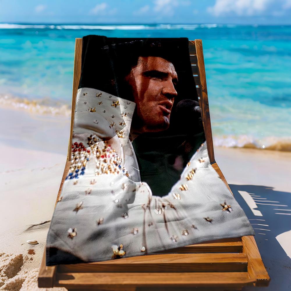 Elvis Beach Towel Super Soft Absorbent Comfortable Lightweight Portable For Swimmingbeachcamping Travel Beach Accessoriesgym
