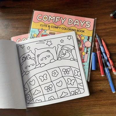 Latest Coloring Book,The Rabbit Coloring Book, with 40 Pages - An Ideal Way To Relax. Office, Cultural and Educational Supplies