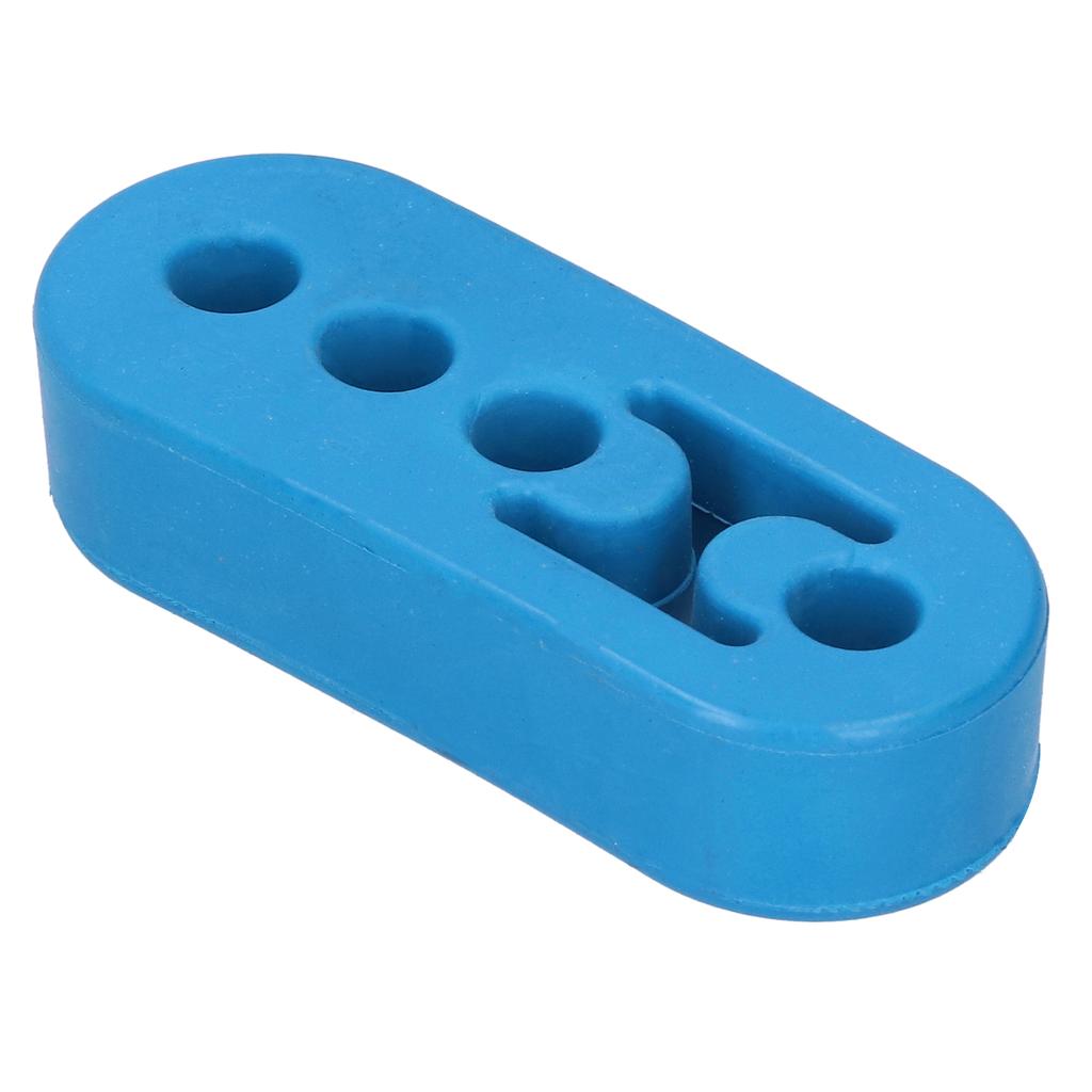 12mm Muffler Hanger Exhaust Pipe 4 Holes Adjustable Polyurethane Buffer Shockproof UniversalBlue
