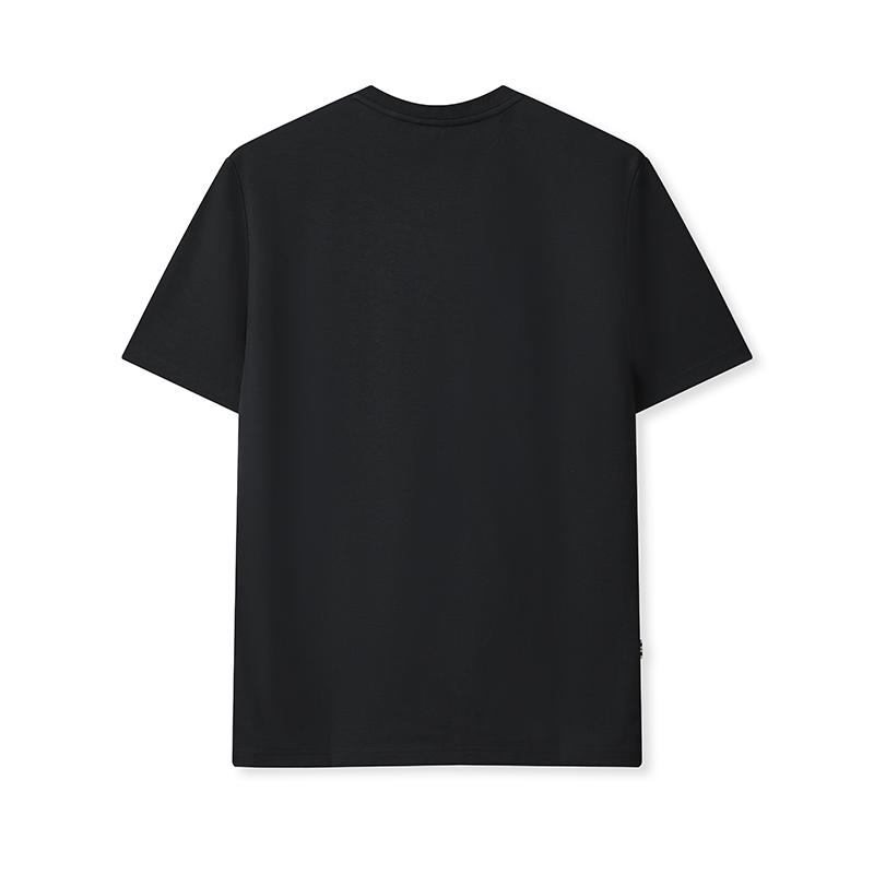 Fila Heritage Fashion Minimalist Casual Everyday Versatile Comfortable Logo Embroidered Solid Color Knitted Short Sleeve T-Shirt F11M548101FNV