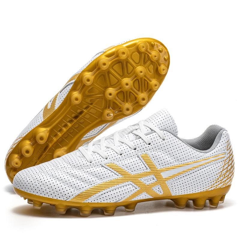 Neue Fußballschuhe Herren- und Damenschuhe Kunstrasen lange Stollen gebrochene Stollen grün Trainingsfußballschuhe