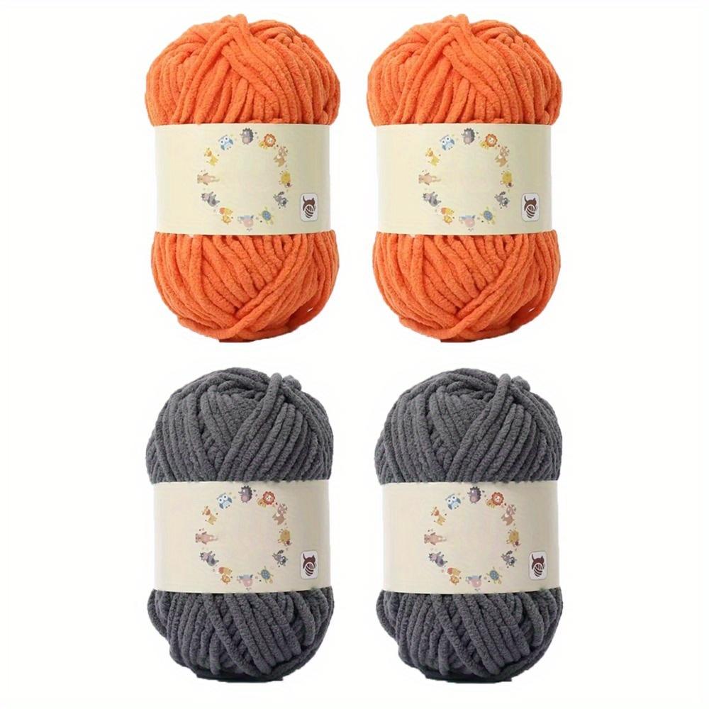 

4 шт. полиэстеровая толстая пряжа толщиной 4 мм мягкая удобная пряжа для вязания крючком и спицами шарфа обуви 4pcs