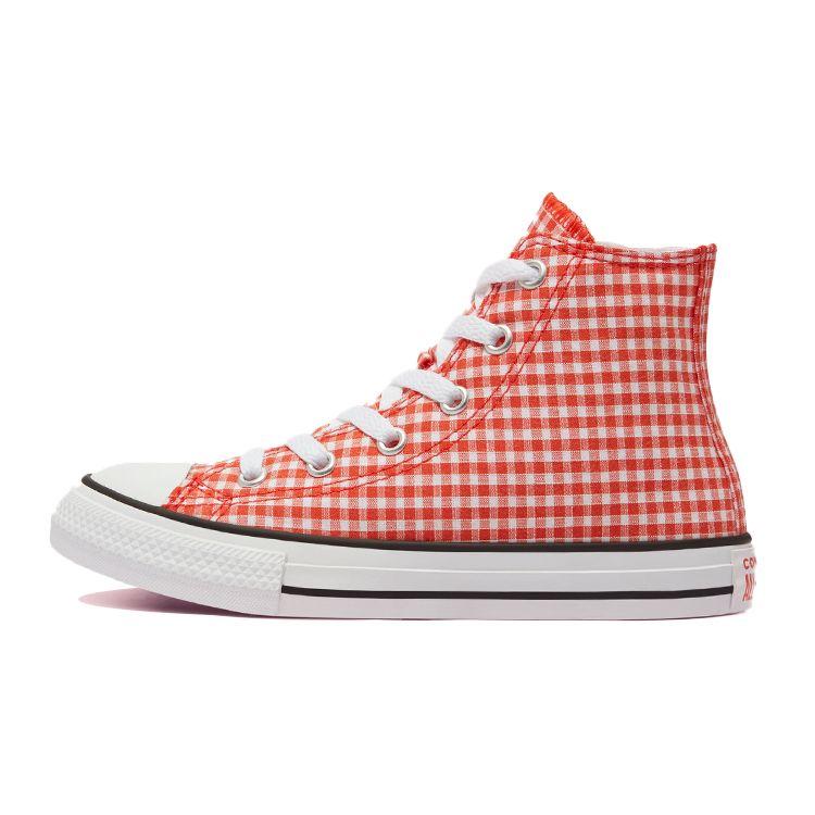 Converse Chuck Taylor All Star Comfortable Versatile High Top Kids Canvas Shoes Kids Sneakers Coral-Orange 670692F