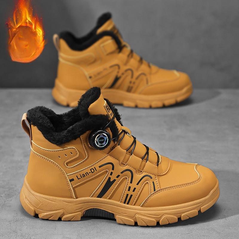 

Зимние ботинки Мартин Мужские бархатные теплые хлопковые ботинки Высокие модные мужские ботинки Британский стиль Инструментальные ботинки 48 хаки