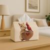 Vintage Striped Tissue Box - Retro Roll & Square Tissue Holder Suitable for Kitchen, Living Room, Car - Paper Dispenser, Perfect Christmas Gift for Ti