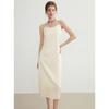 ELLE French Satin A-Line Slip Dress