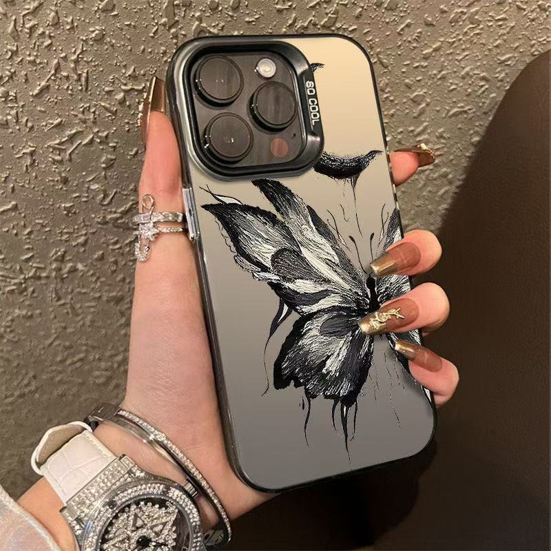 The New Moon Butterfly Is Suitable for Iphone17 Mobile Phone Case Apple 15promax/16 Anti-drop 13pro12/11x.
