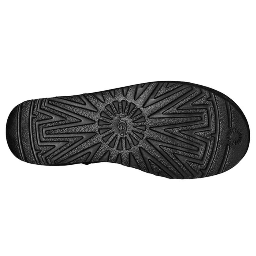 UGG Klassische Mini Leder Schneestiefel Schwarz Damen 1016558-BLK