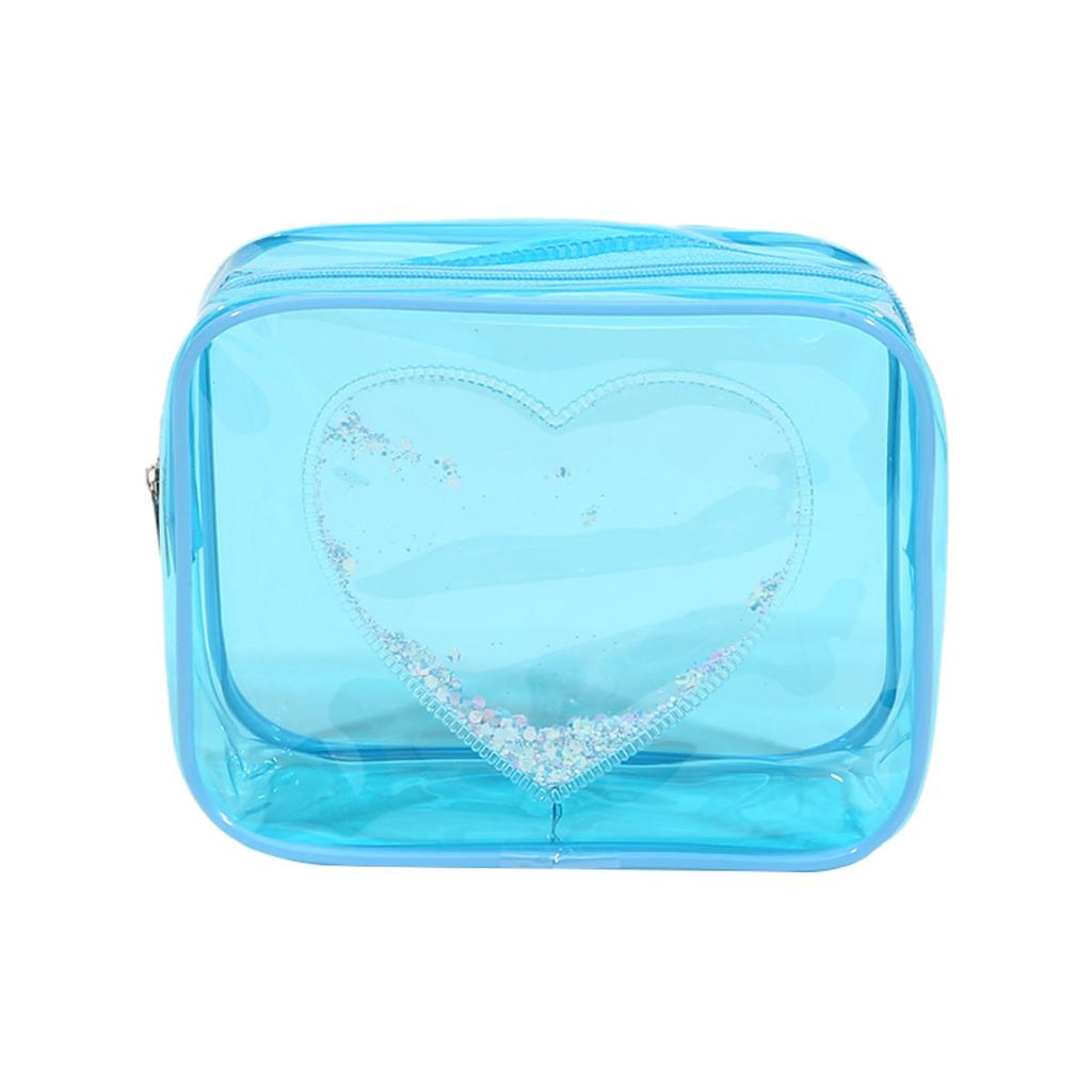 Transparent Makeup Bag Portable Travel Organizer Clear Beautician Cosmetic Bag for Ladies Beauty Case Toiletry Wash Storage Bags
