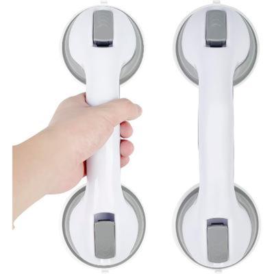 2pcs Suction Cup Bathroom Grab Bar Heavy Duty Shower Handle Bathroom Safety Bar Elderly Seniors Bathroom Armrest for Bathtubs