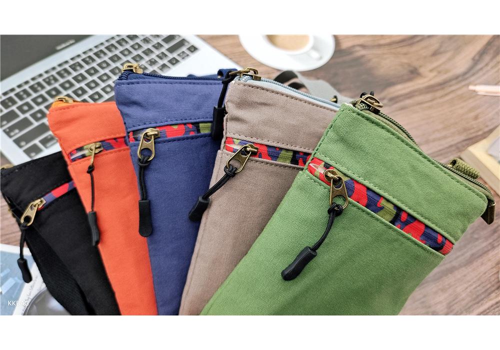 2025 Canvas Crossbody Bag: Simple Vertical Phone, Coin Purse, Versatile Single Shoulder Bag