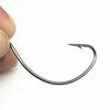 Oem Top Right 9160 100pcs/bag High Carbon Steel Wacky Worm Fishing Hooks Wide Offset Wacky Rig Hooks