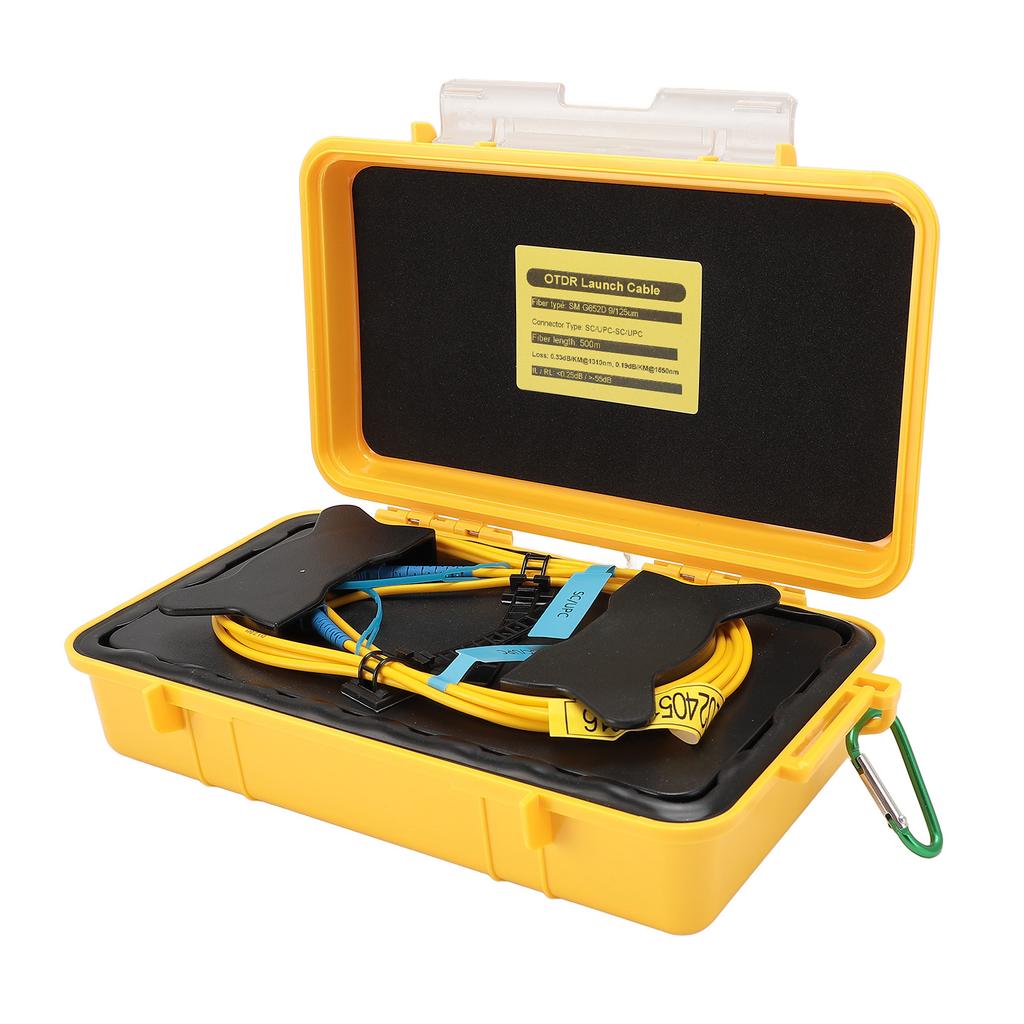 OTDR Launch Cable Box Extension Cord SC UPCSC UPC 500m Fiber Optic Test Tool OTDR Dead Zone Eliminator