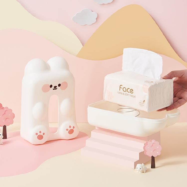 Elegant Rabbit Inspired Napkin Holder Suitable For Office Desk Or Bedside Table Household Paper Towel Container