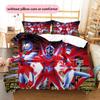 Ultraman Full Body Print Bedding Set, Hero Silhouette Bedroom Decoration, Elegant Household Gift.chl