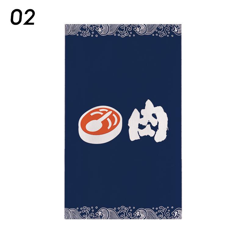 Japanese Style Door Head Half-curtain Noren Cuisine Izakaya Sashimi Seafood Restaurant Decor Short Curtains Kitchen Partition