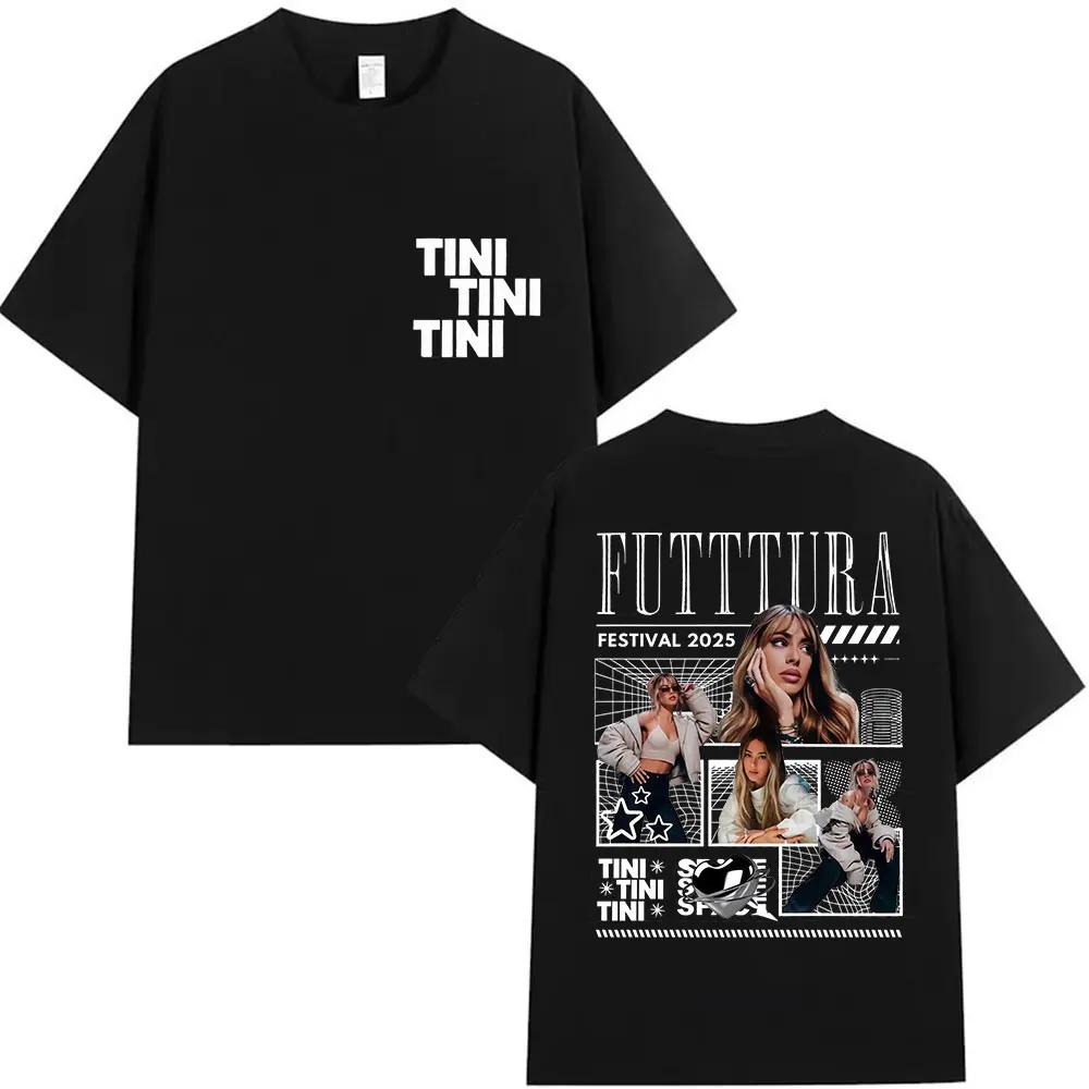 Singer TINI STOESSEL Futtura Tour New Album 2026 Graphic Tshirts Unisex Women Fashion Harajuku Short Sleeve Cotton Tees Streetwear