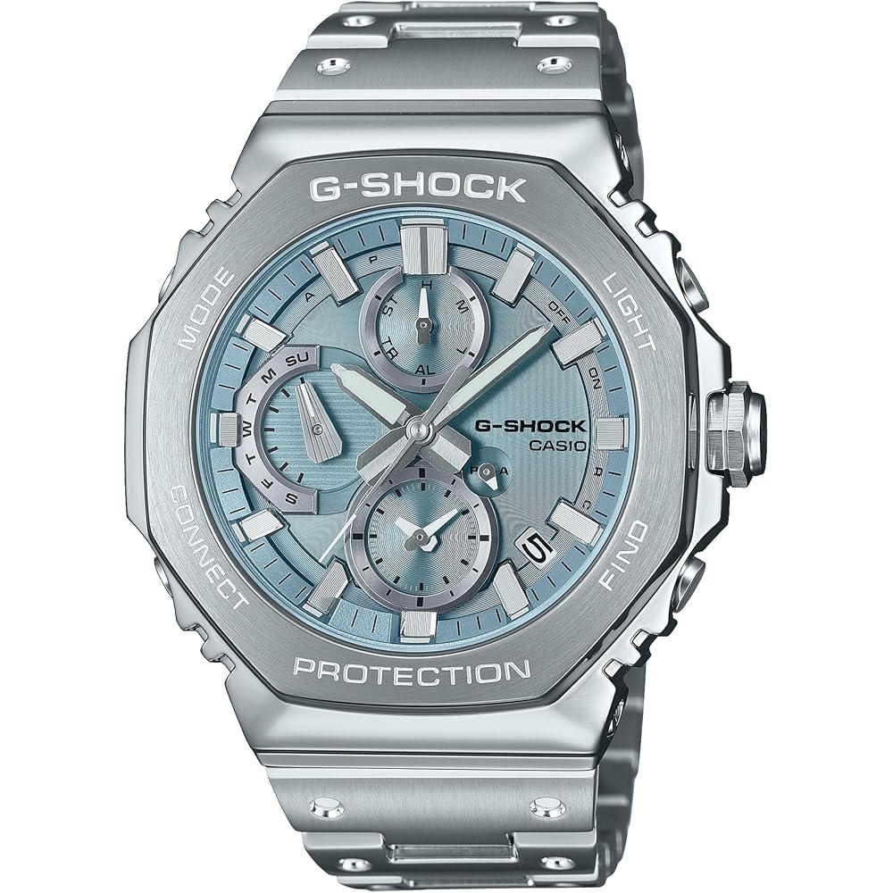 Hodinky Casio G-Shock (Oficiální japonský produkt) Celokovový chronograf s Bluetooth a Tough Solar, GMC-B2100AD-2AJF, Pánské, Stříbrné